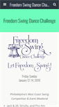 Mobile Screenshot of freedomswingdance.com