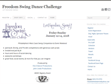 Tablet Screenshot of freedomswingdance.com